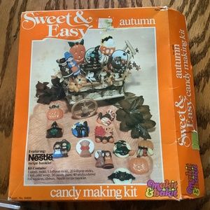 Vintage 1983 Nestle Candy Making Kit Halloween Autumn Candy Molds Thanksgiving